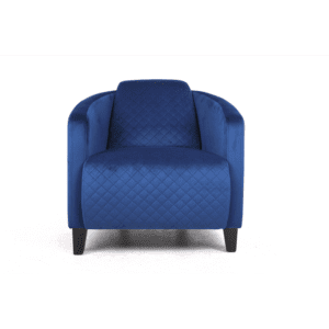 MSL Velvet Armchair Blue 86cm