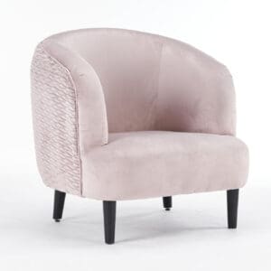 MSL Velvet Armchair Grey 77cm