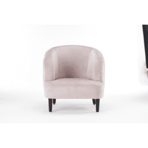 MSL Velvet Armchair Grey 77cm