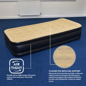 Jilong Luxury Twin Size Air Bed Mattress Camping