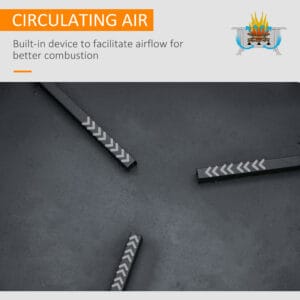 Homcom Fire Pit with Screen Cover