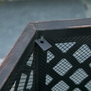 Homcom Fire Pit with Screen Cover