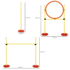 Pawhut Portable Pet Agility Training Set