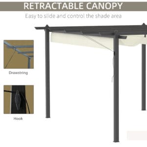 Outsunny 4 x 3m Aluminum Gazebo