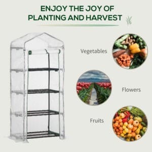 Outsunny 4 Tier Mini Greenhouse