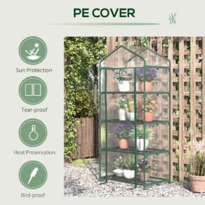 Outsunny 4 Tier Mini Greenhouse
