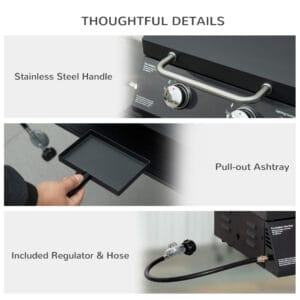 Outsunny 2 Burner Portable Gas BBQ Grill