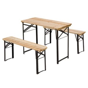 Outsunny Table and Bench Set Camping Picnic