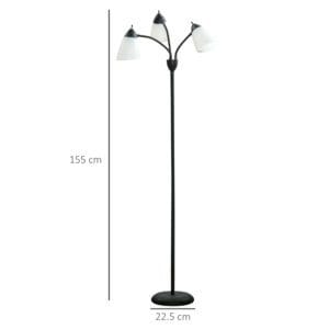 Homcom Arc Tree Floor Lamp 3 Rotating Lights