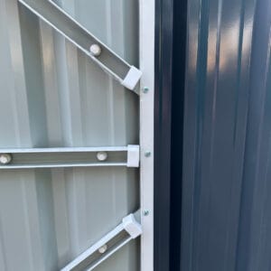 Outsunny Garden Shed Steel Grey