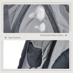 Outsunny Hanging Egg Chair w/ Cushion Grey