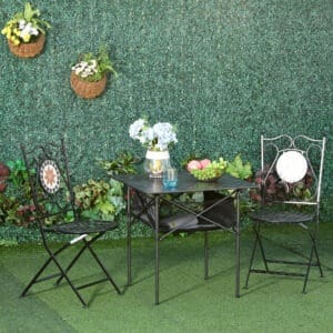 Outsunny Camping Table Roll-Top Aluminium