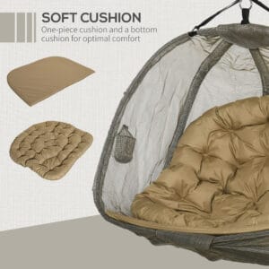 Outsunny Double Hanging Egg Chair