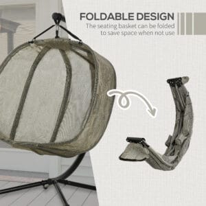 Outsunny Double Hanging Egg Chair
