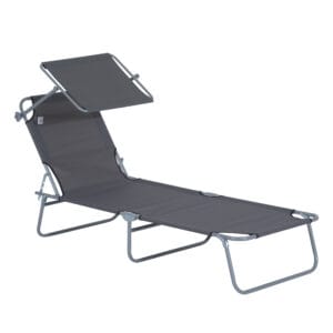 Outsunny Sun Lounger Recliner Seat Sunshade
