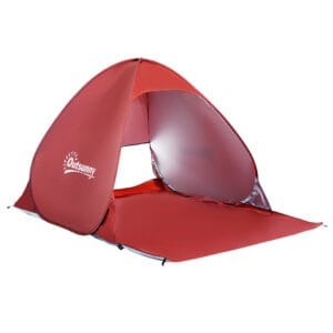 Outsunny Beach Tent Pop up Shelter Red