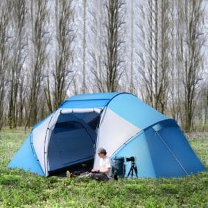 Outsunny 4-6 Persons Dome Tent Family