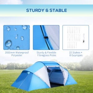 Outsunny 4-6 Persons Dome Tent Family