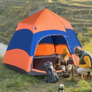 Outsunny 4 Person Pop Up Tent Festival Hiking
