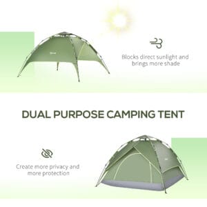 Outsunny 2 Man Pop Up Camping Tent