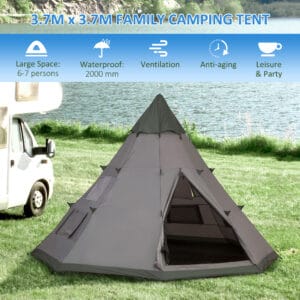 Outsunny 6-7 Person Camping Tent