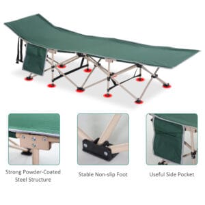 Outsunny Military Sleeping Bed Single