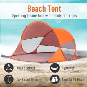 Outsunny Beach Tent Automatic Pop Up