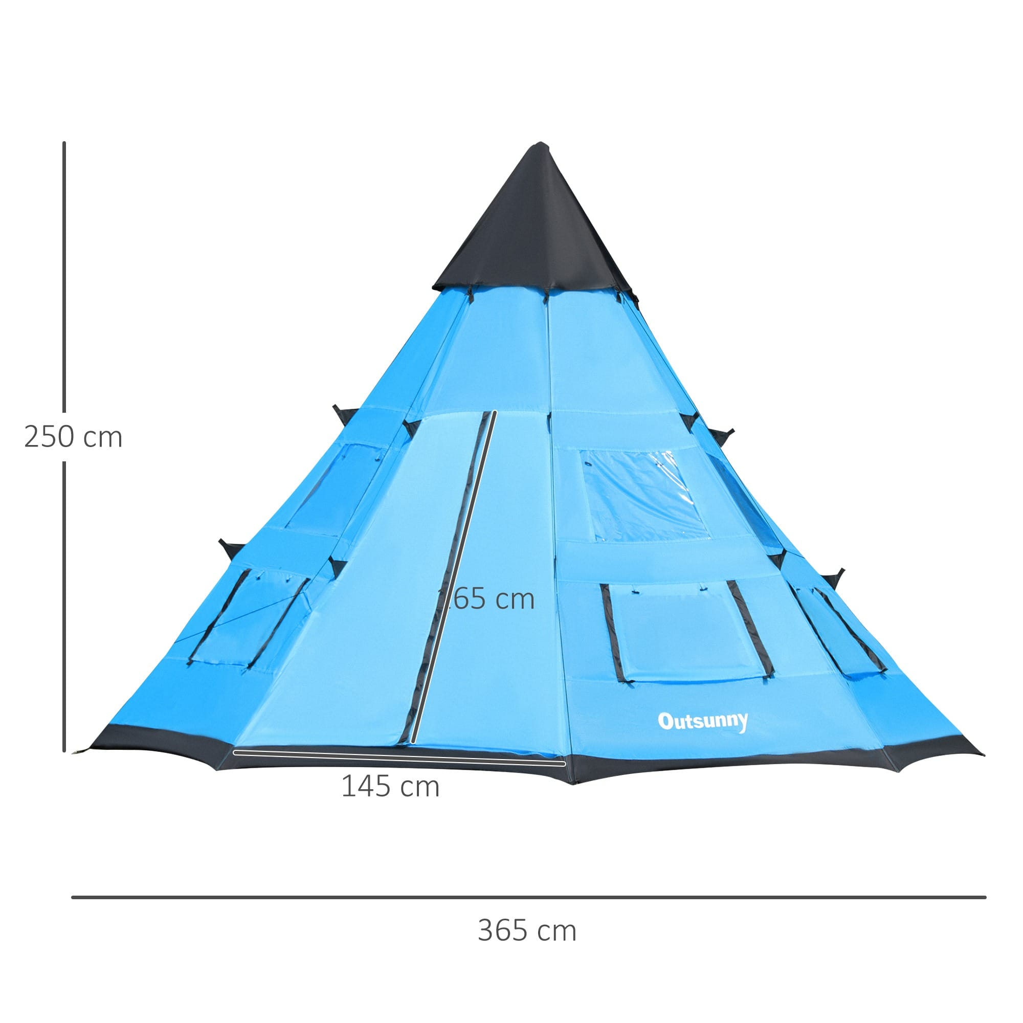 Outsunny 6-7 Person Large Family Tent Outsunny 6-7 Person Large Family Tent