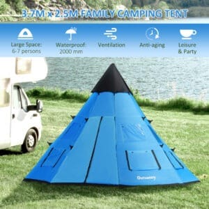 Outsunny 6-7 Person Large Family Tent Outsunny 6-7 Person Large Family Tent