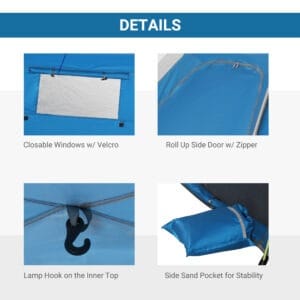 Outsunny 2 Man Pop-up Beach Tent