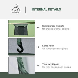 Outsunny 4-5 Person Dome Pop-up Tent