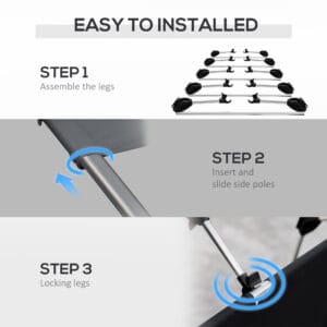 Outsunny Camping Bed Lightweight