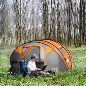 Outsunny Camping Dome Tent Pop-up
