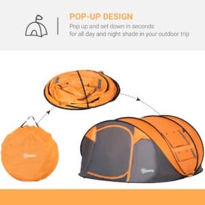Outsunny Camping Dome Tent Pop-up
