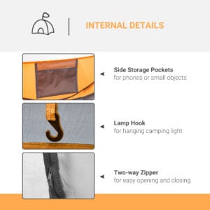 Outsunny Camping Dome Tent Pop-up