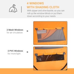 Outsunny Camping Dome Tent Pop-up