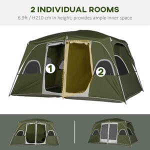 Outsunny 4-8 Person Camping Tent