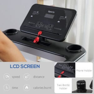 Homcom Treadmill 500W Motorised 1-12km/h