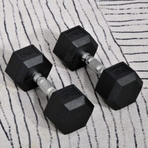 Homcom Hexagonal Dumbbells Kit