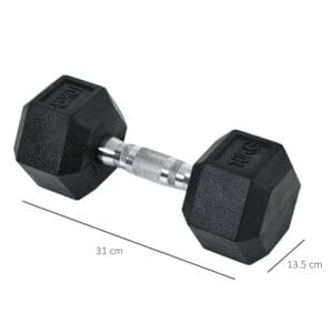 Homcom Hexagonal Dumbbells Kit