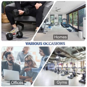 Homcom Hexagonal Dumbbells Kit