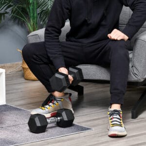 Homcom Dumbbells Kit Hexagonal Weights