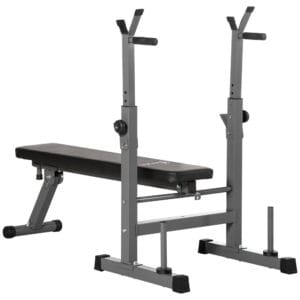 Homcom Weight Bench w/ Barbell Rack
