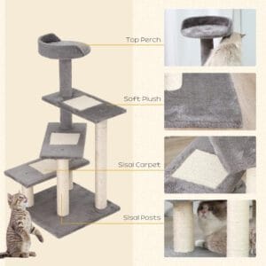 Pawhut Cat Tree Activity Centre Tower