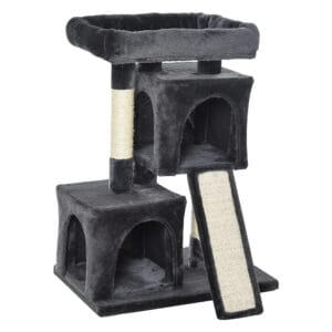 Pawhut Cat Rest & Play Activity Tree w/ Houses