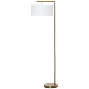 Homcom Floor Lamp with Linen Lampshade