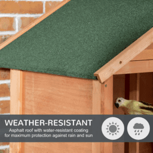 Wooden Bird Aviary for Finch Canary