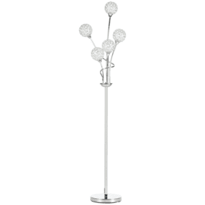 Homcom K9 Crystal Floor Lamp 5 Lights