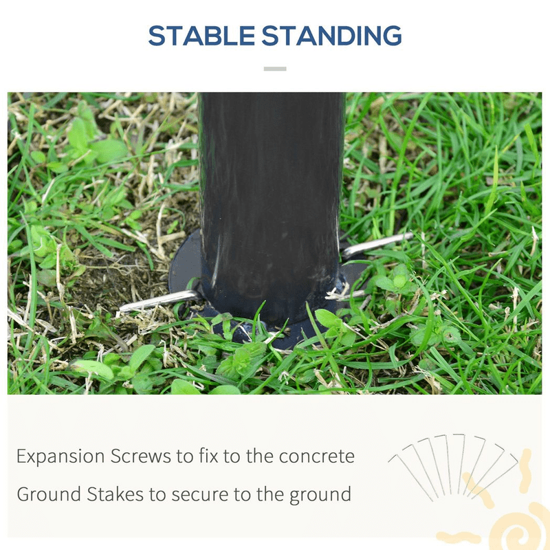 Outsunny Gazebo Hard Top 3 x 3m Outsunny Gazebo Hard Top 3 x 3m