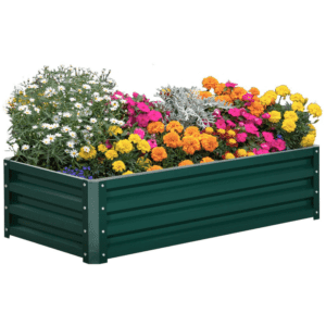 Outsunny Raised Planter Bed Steel